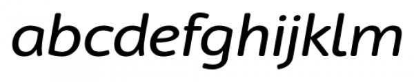 Cambridge Round Expanded Italic Font LOWERCASE