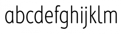 Cambridge Round Light Condensed Font LOWERCASE