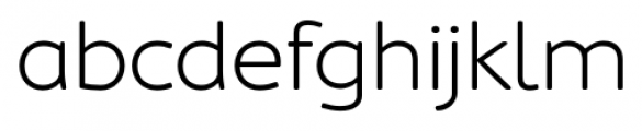 Cambridge Round Light Expanded Font LOWERCASE