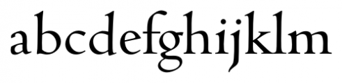 Cambridge Serial Regular Font LOWERCASE