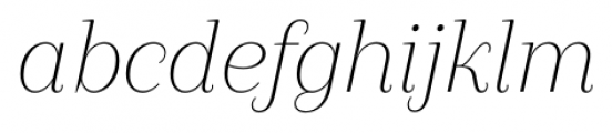 Camila Light Italic Font LOWERCASE
