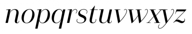 Camila Medium Italic Font LOWERCASE