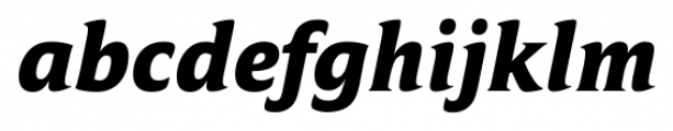 Campan ExtraBold Italic Font LOWERCASE