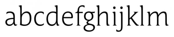 Campan ExtraLight Font LOWERCASE