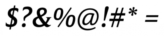 Campan Medium Italic Font OTHER CHARS