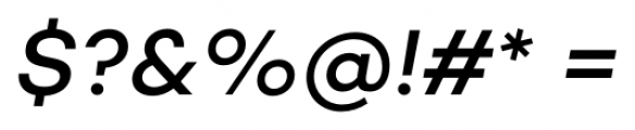 Campton Medium Italic Font OTHER CHARS