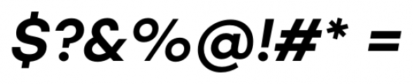 Campton SemiBold Italic Font OTHER CHARS