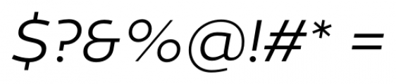 Canaro Light Italic Font OTHER CHARS