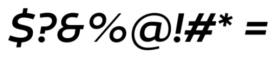 Canaro Medium Italic Font OTHER CHARS