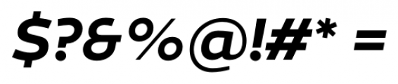Canaro SemiBold Italic Font OTHER CHARS