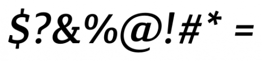 Canberra FY Medium Medium Italic Font OTHER CHARS
