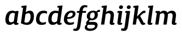 Canberra FY Medium Medium Italic Font LOWERCASE