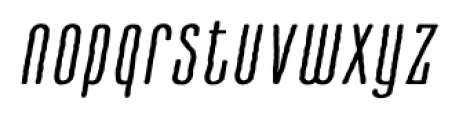 Cansum Hand Light Italic Font LOWERCASE