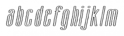 Cansum Hand Line Italic Font LOWERCASE