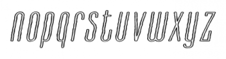 Cansum Hand Line Light Italic Font LOWERCASE