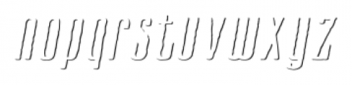 Cansum Hand Shadow Italic Font LOWERCASE