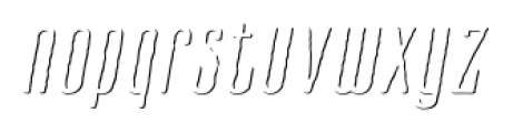 Cansum Hand Shadow Light Italic Font LOWERCASE