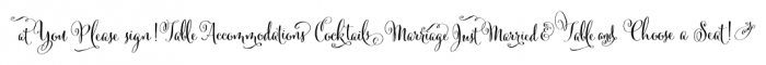 Cantoni  DIY Wedding Font UPPERCASE