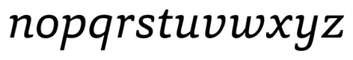 Capita Italic Font LOWERCASE