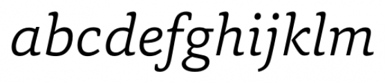 Capita Light Italic Font LOWERCASE