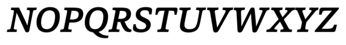 Capita Medium Italic Font UPPERCASE