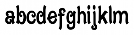 CaractereDoubletCompressed Regular Font LOWERCASE