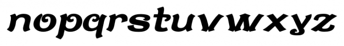 CaractereDoubletItalic Regular Font LOWERCASE