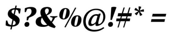 Carat ExtraBold Italic Font OTHER CHARS