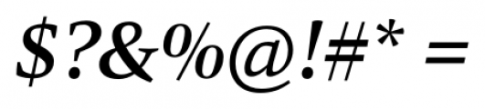 Carat Medium Italic Font OTHER CHARS
