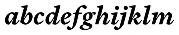 Cardea Bold Italic Lining Font LOWERCASE