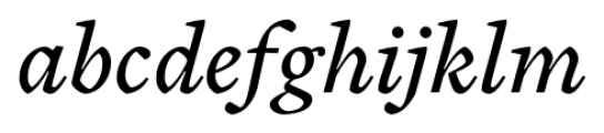 Cardea Italic Font LOWERCASE