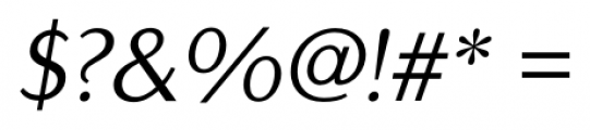 Carisma Classic 400 Oblique Font OTHER CHARS