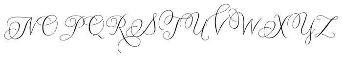 Carolyna  Curvy Font UPPERCASE