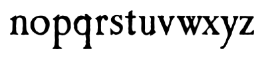 Caslon Antique Pro Regular Font LOWERCASE