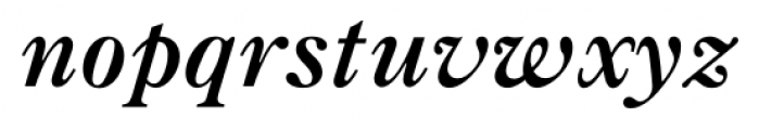 Caslon Bold Italic Font LOWERCASE