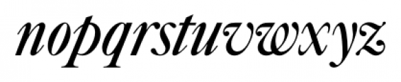 Caslon Folio Italic Font LOWERCASE