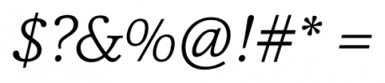 Cassia ExtraLight Italic Font OTHER CHARS