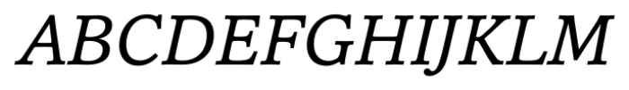 Cassia Italic Font UPPERCASE