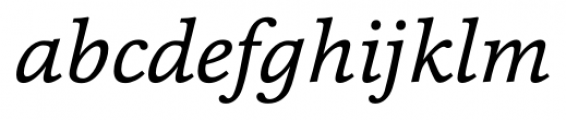 Cassia Italic Font LOWERCASE