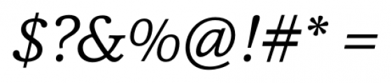 Cassia Light Italic Font OTHER CHARS