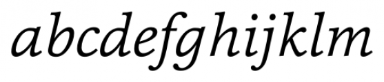 Cassia Light Italic Font LOWERCASE