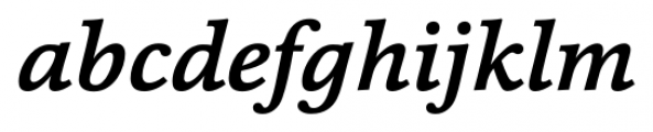 Cassia Medium Italic Font LOWERCASE