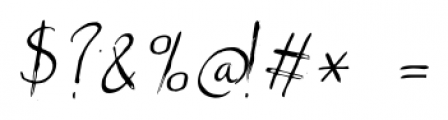 Castanea Italic Font OTHER CHARS