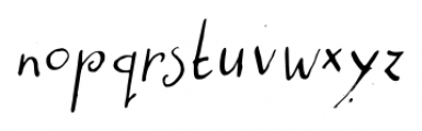 Castanea Italic Font LOWERCASE