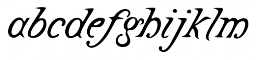 Castine Italic Font LOWERCASE
