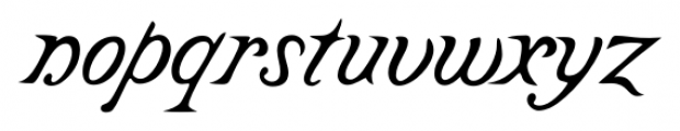 Castine Italic Font LOWERCASE