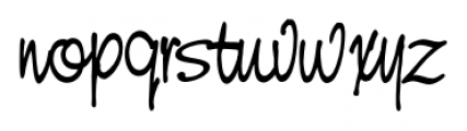 Casual Hand Regular Font LOWERCASE