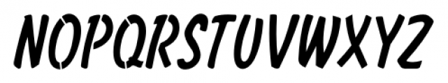 Casual Stencil JNL Regular Font LOWERCASE