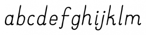 Catalina Clemente Italic Font LOWERCASE