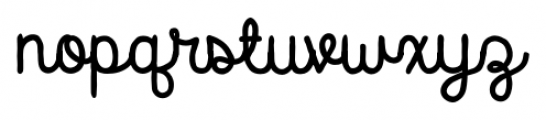 Catalina Script Bold Font LOWERCASE